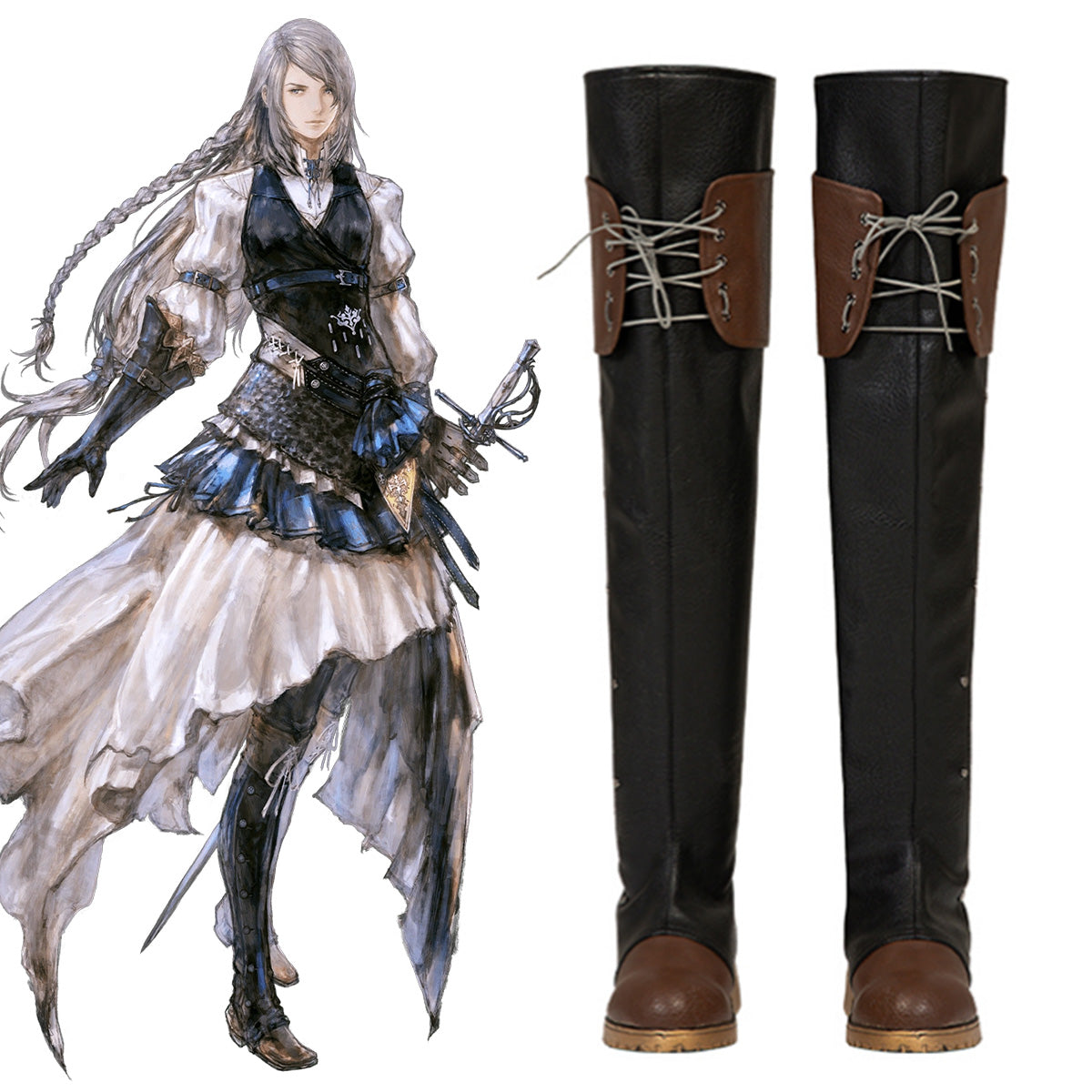 Final Fantasy XVI 16 Jill Warrick Shoes Cosplay Boots Shoes/Boots - Tophatter Daily Deals